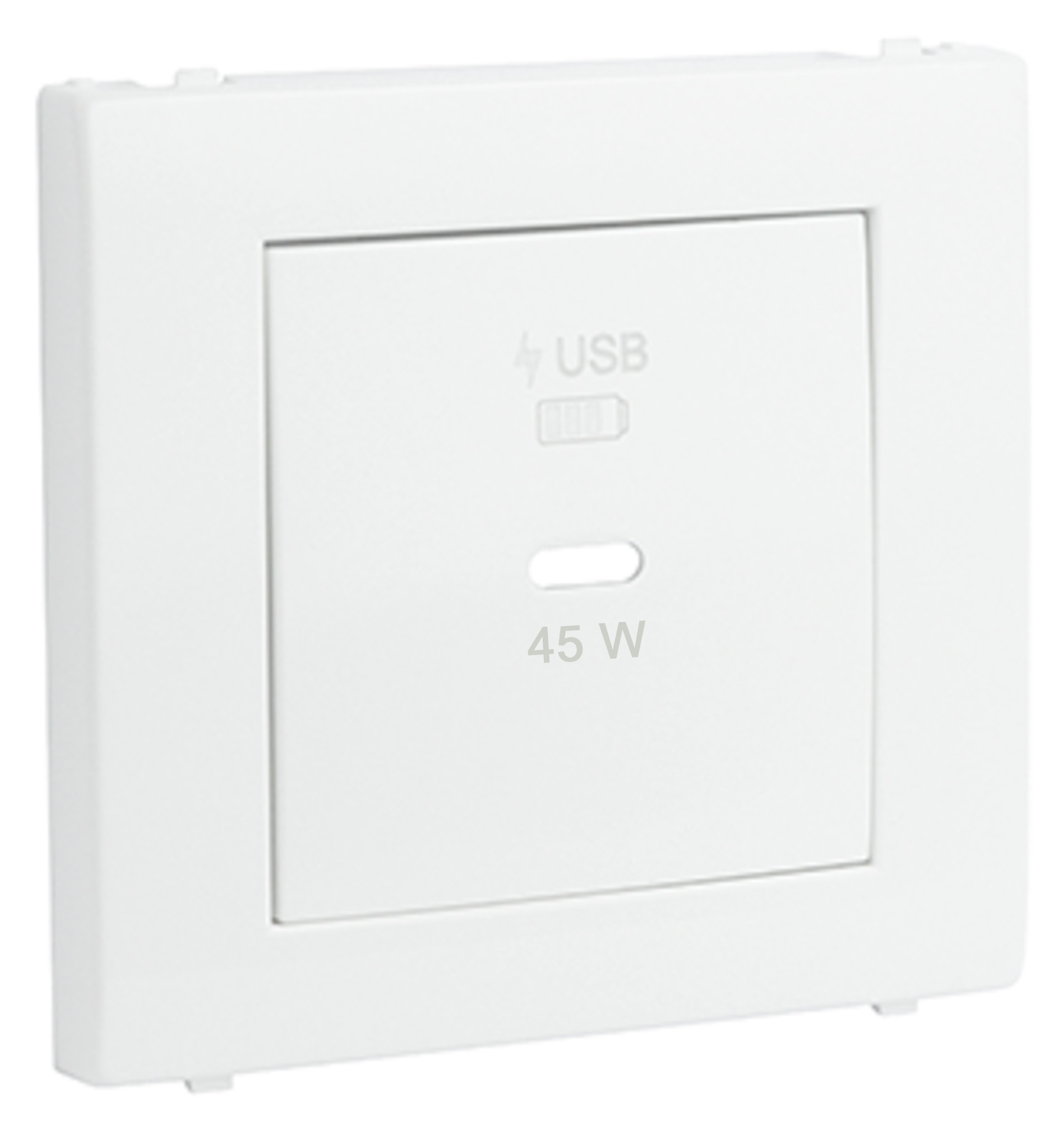 Cover Plate for USB-C Charger Power Delivery 45 W