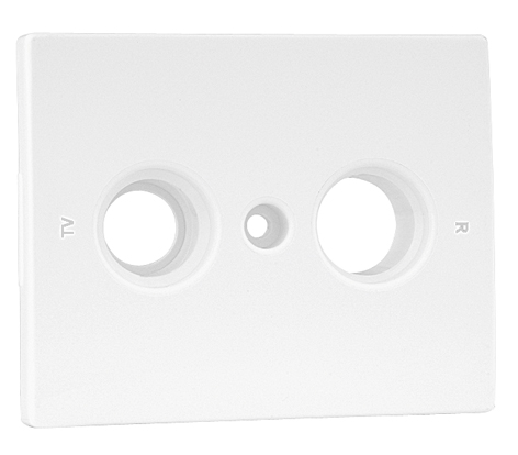Cover Plate for R - TV Socket Multibrand 2 Outputs