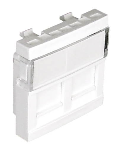 Module Double pour Connecteurs RJ45 - 2 Modules