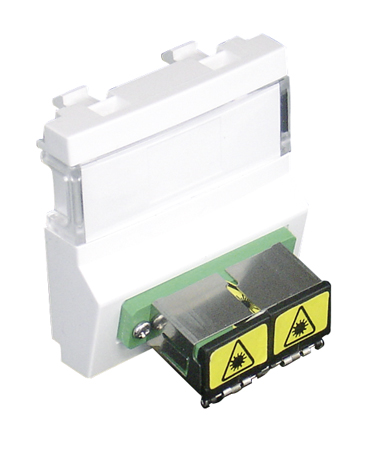 Module avec Coupleur de Fibre Optique SC APC Duplex - 2 Modules