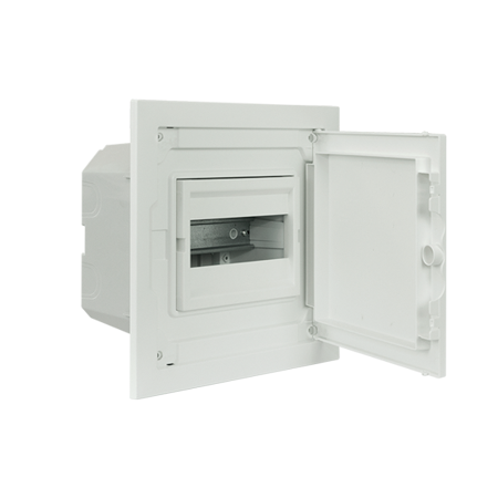 Cuadro de Distribución de Empotrar de Bajo Perfil Completo - 8 MÓDULOS (1x8)